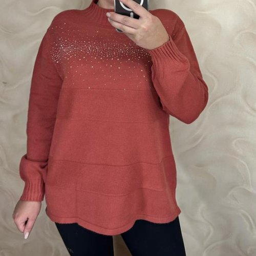 Свитер LeVisha (50-56) 24070 terrakot (зима) LeVisha 24070 terrakot