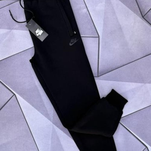 Штаны спорт Rassul (S-2XL) 66128 black (зима) Rassul 66128 black