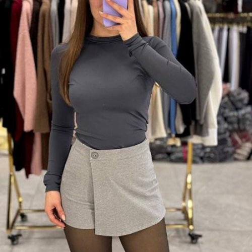 Юбка-шорты Modnulya (42-46) 1672 l.grey (деми) Modnulya 1672 l.grey