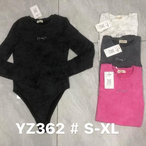 Боди Modnulya (S-XL) YZ362 black (деми) Modnulya YZ362 black