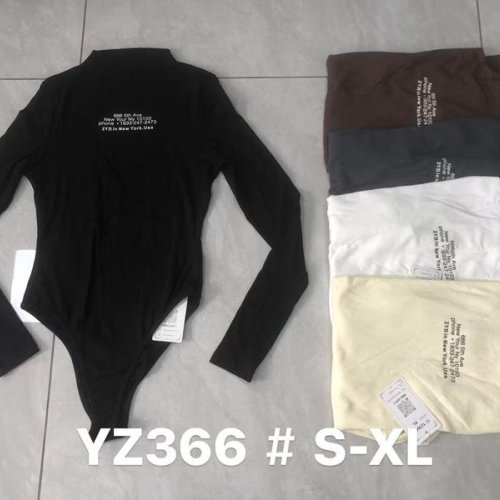 Боди Modnulya (S-XL) YZ366 black (деми) Modnulya YZ366 black