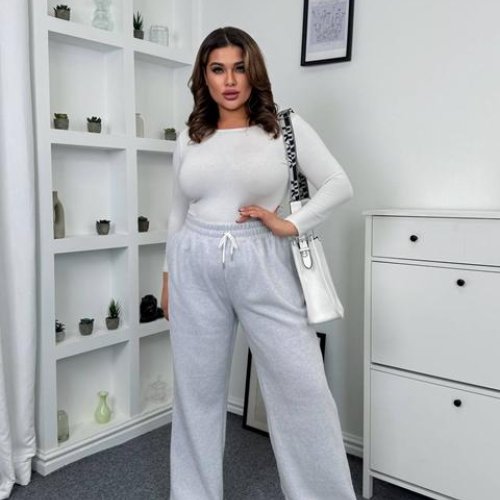 Штаны спорт Femzone (42-58) 1152 l.grey (зима) Femzone 1152 l.grey