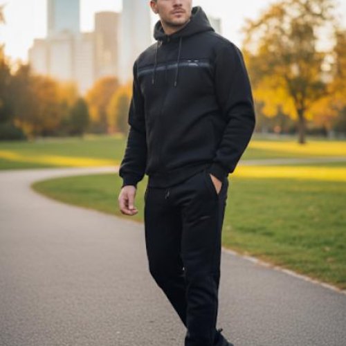 Костюм спорт Vip Stendo (3XL-5XL) VS1682 black (зима) Vip Stendo VS1682 black