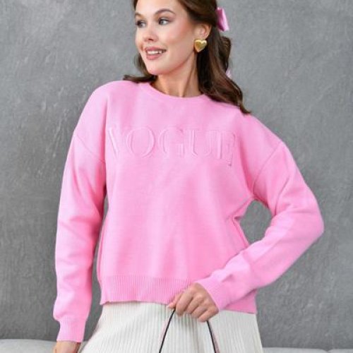 Свитер Lora (one size) LR849 pink (зима) Lora LR849 pink