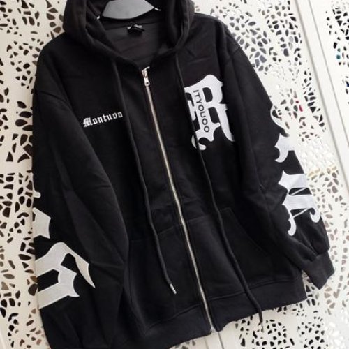 Кофта спорт Lora (44-50) LR928 black (деми) Lora LR928 black