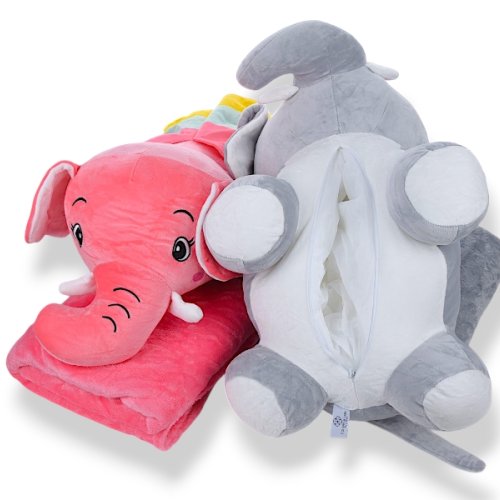 Плед Obuv OK2 (120*160) 7502 mix, Слон 55х25, плед 160х120 (деми) Obuv OK2 7502 mix, Слон 55х25, плед 160х120