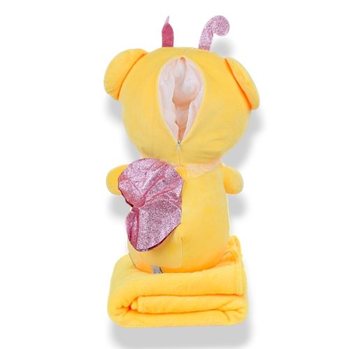 Плед Obuv OK2 (120*160) 7503 (12121), Бджола 50х20, плед 160х120 (деми) Obuv OK2 7503 (12121), Бджола 50х20, плед 160х120