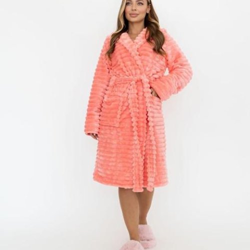 Халат Cotpark (M-2XL) C2 peach (зима) Cotpark C2 peach