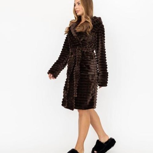 Халат Cotpark (M-2XL) C14 brown (зима) Cotpark C14 brown