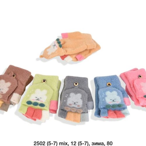 Перчатки SunnyTot (5-7) 2502 mix (зима) SunnyTot 2502 mix