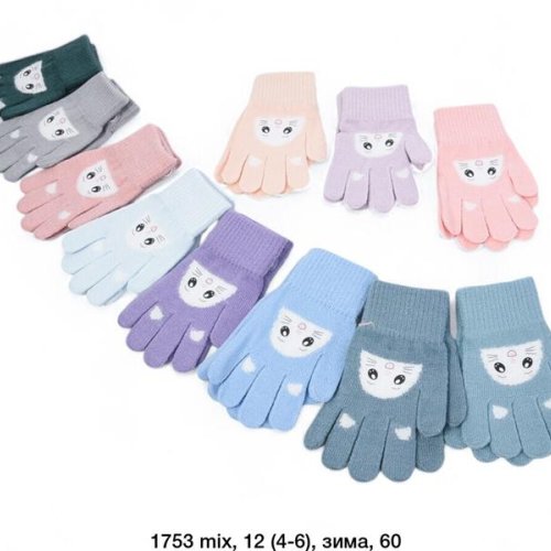 Перчатки SunnyTot (4-6) 1753 mix (зима) SunnyTot 1753 mix