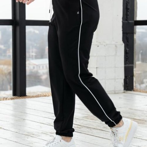 Штаны спорт AZNA (XL-4XL) БЗ54 black (зима) AZNA БЗ54 black