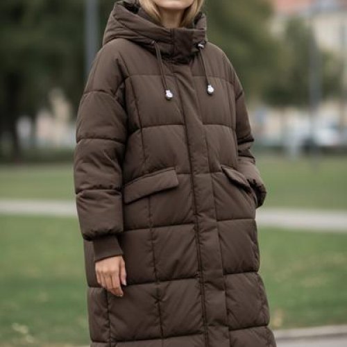 Куртка DKNSEL (42-50) 2556 brown (зима) DKNSEL 2556 brown