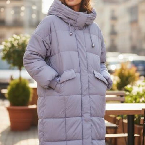 Куртка DKNSEL (42-50) 2556 purple (зима) DKNSEL 2556 purple