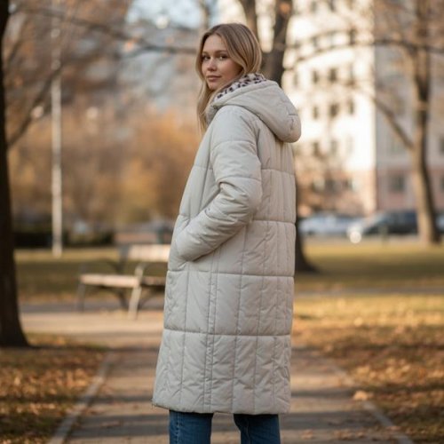 Куртка DKNSEL (42-50) 24589 apricot (зима) DKNSEL 24589 apricot