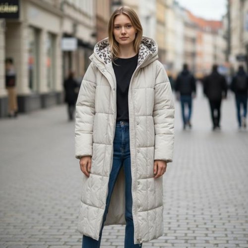 Куртка DKNSEL (42-50) 24589 white (зима) DKNSEL 24589 white