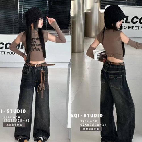 Джинсы SunnyTot (28-32) 99809 black (деми) SunnyTot 99809 black