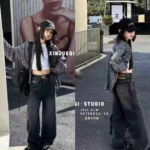 Джинсы SunnyTot (26-30) 98708 black (деми) SunnyTot 98708 black