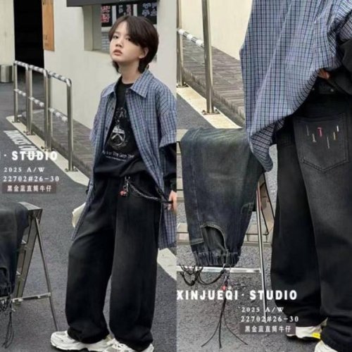 Джинсы SunnyTot (26-30) 22702 black (деми) SunnyTot 22702 black