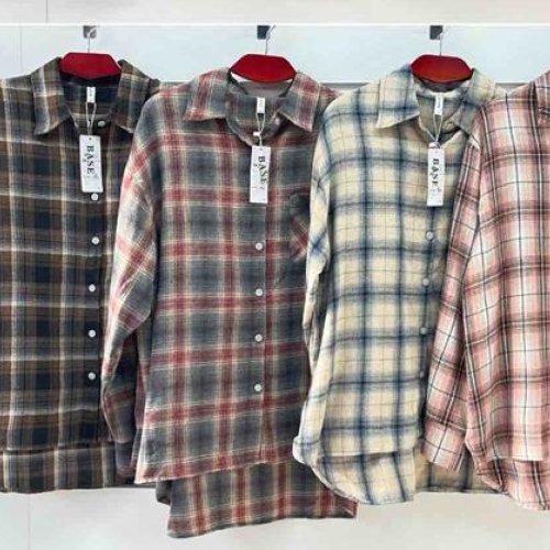 Рубашка BASE (2XL-6XL) 2505 beige-green (зима) BASE 2505 beige-green