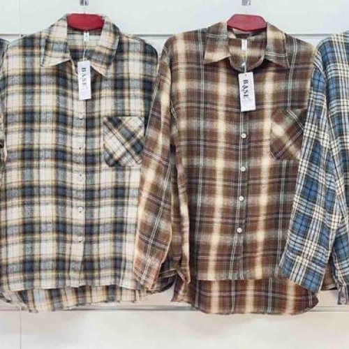 Рубашка BASE (2XL-6XL) 2505 navy-beige (зима) BASE 2505 navy-beige