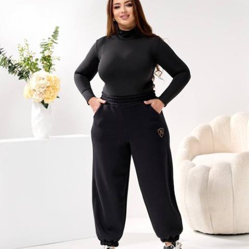 Штаны спорт BAT (52-62) 119-2 black (зима) BAT 119-2 black