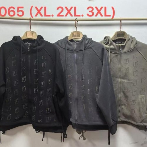 Кофта спорт Saint Wish (XL-3XL) 7065 grey (зима) Saint Wish 7065 grey