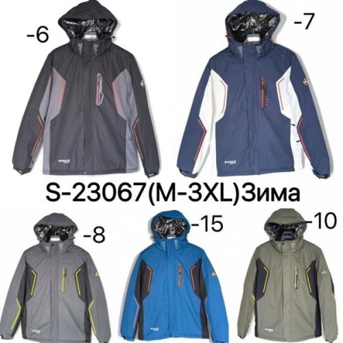 Куртка Ale-Ate (M-3XL) S23067-6 black (зима) Ale-Ate S23067-6 black