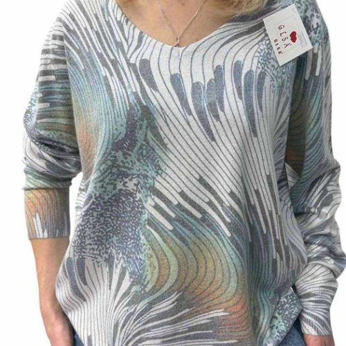 Свитер LeVisha (46-52) 25241 l.grey-mint (деми) LeVisha 25241 l.grey-mint