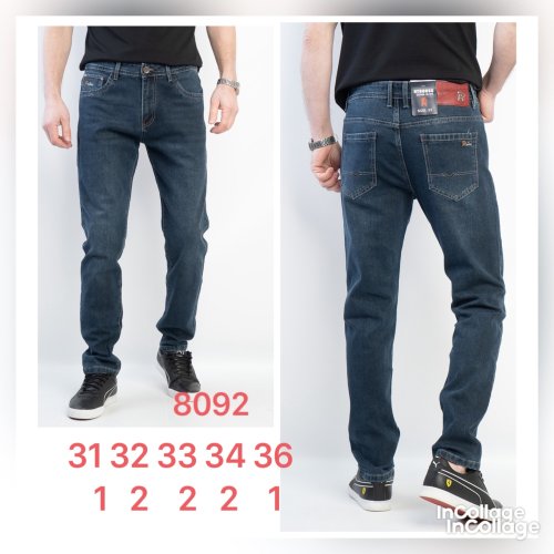 Джинсы God Baron (31-36) 8092-1 blue (деми) God Baron 8092-1 blue