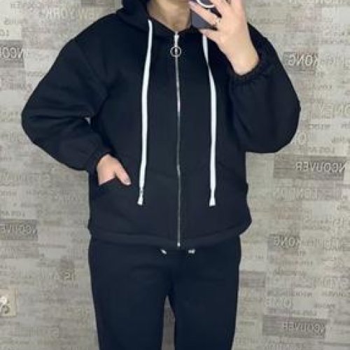 Костюм спорт Valentina (48-56) 091 black (зима) Valentina 091 black