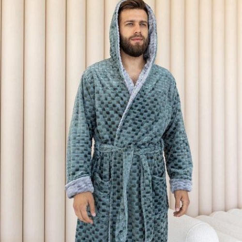 Халат Estima (XL-4XL) E1 grey (зима) Estima E1 grey