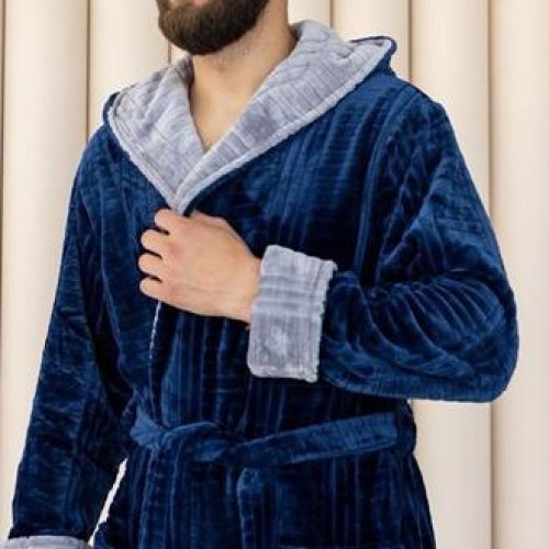 Халат Estima (XL-4XL) E3 blue (зима) Estima E3 blue