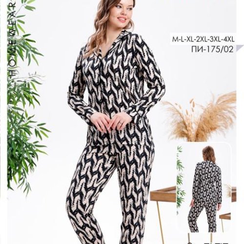 Пижама Samo (46-56) 175-02 beige (зима) Samo 175-02 beige