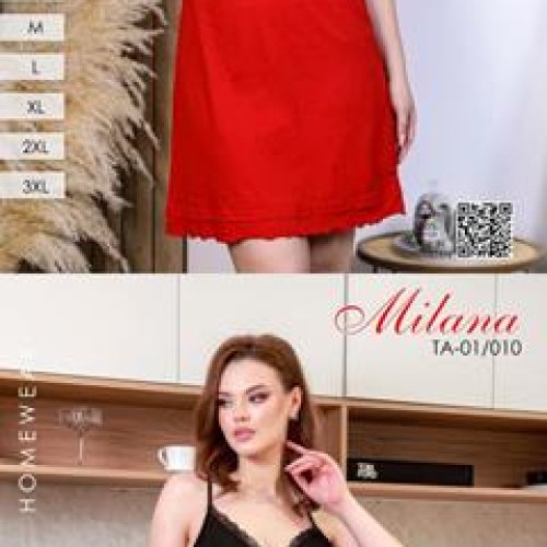 Ночнушка Samo (44-54) TA01-010 black (лето) Samo TA01-010 black