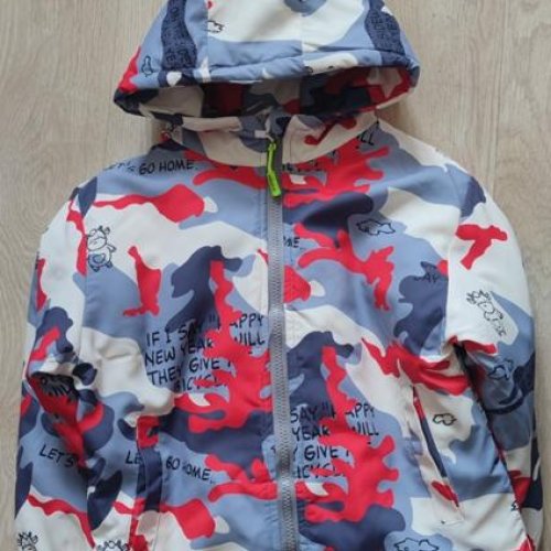 Куртка Flong (4-8) 3008 navy-red (деми) Flong 3008 navy-red