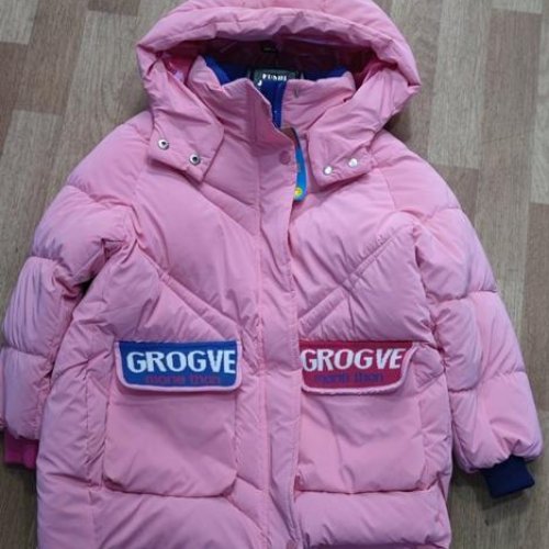 Куртка Flong (11-14) 7236 pink (зима) Flong 7236 pink