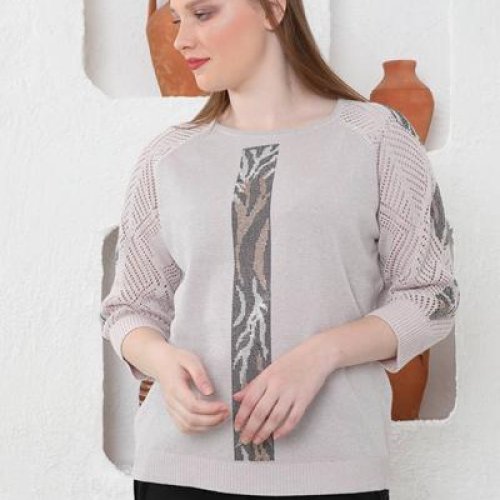 Свитер Julia (52-54) JL443 grey (деми) Julia JL443 grey