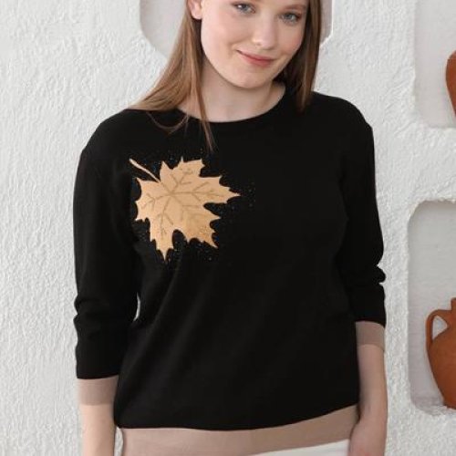 Свитер Julia (52-54) JL452 black (деми) Julia JL452 black