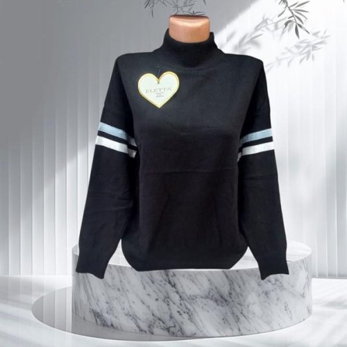 Свитер Julia (50-52) JL535 black (зима) Julia JL535 black