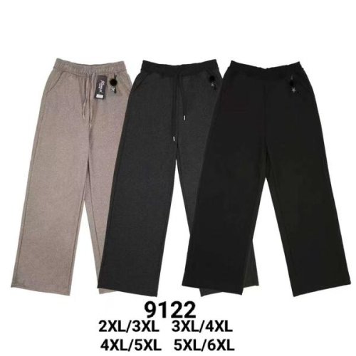 Штаны спорт Kenalin (2XL-6XL) 9122 black (деми) Kenalin 9122 black