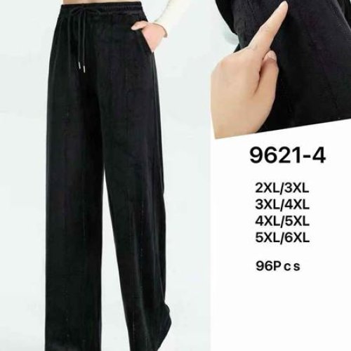 Штаны спорт Kenalin (2XL-6XL) 9621-4 black (деми) Kenalin 9621-4 black