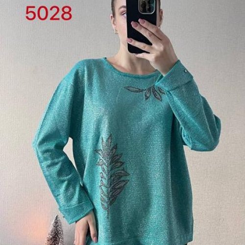 Свитер FSN (48-52) 5028-1 green (деми) FSN 5028-1 green