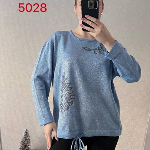 Свитер FSN (48-52) 5028-1 l.blue (деми) FSN 5028-1 l.blue