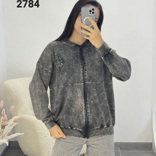 Кофта спорт FSN (50-56) 2784 d.grey (деми) FSN 2784 d.grey