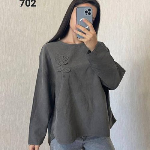 Худи FSN (50-54) 702 grey (деми) FSN 702 grey