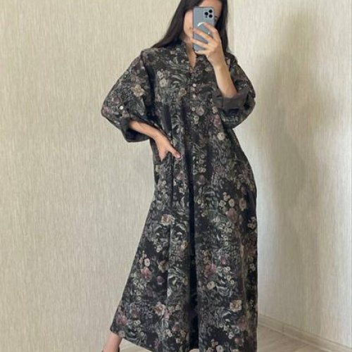 Платье FSN (54-58) 716-2 brown (деми) FSN 716-2 brown