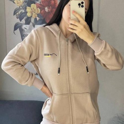 Кофта спорт FSN (42-48) 5029 l.beige (зима) FSN 5029 l.beige