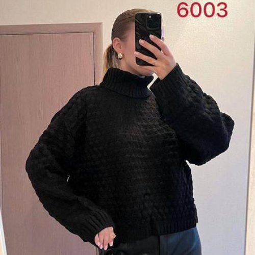 Свитер FSN (42-48) 6003 black (зима) FSN 6003 black