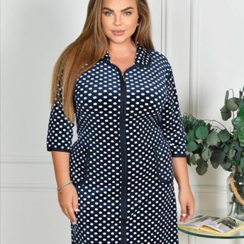 Халат Anion (58-66) 800-122 navy (деми) Anion 800-122 navy